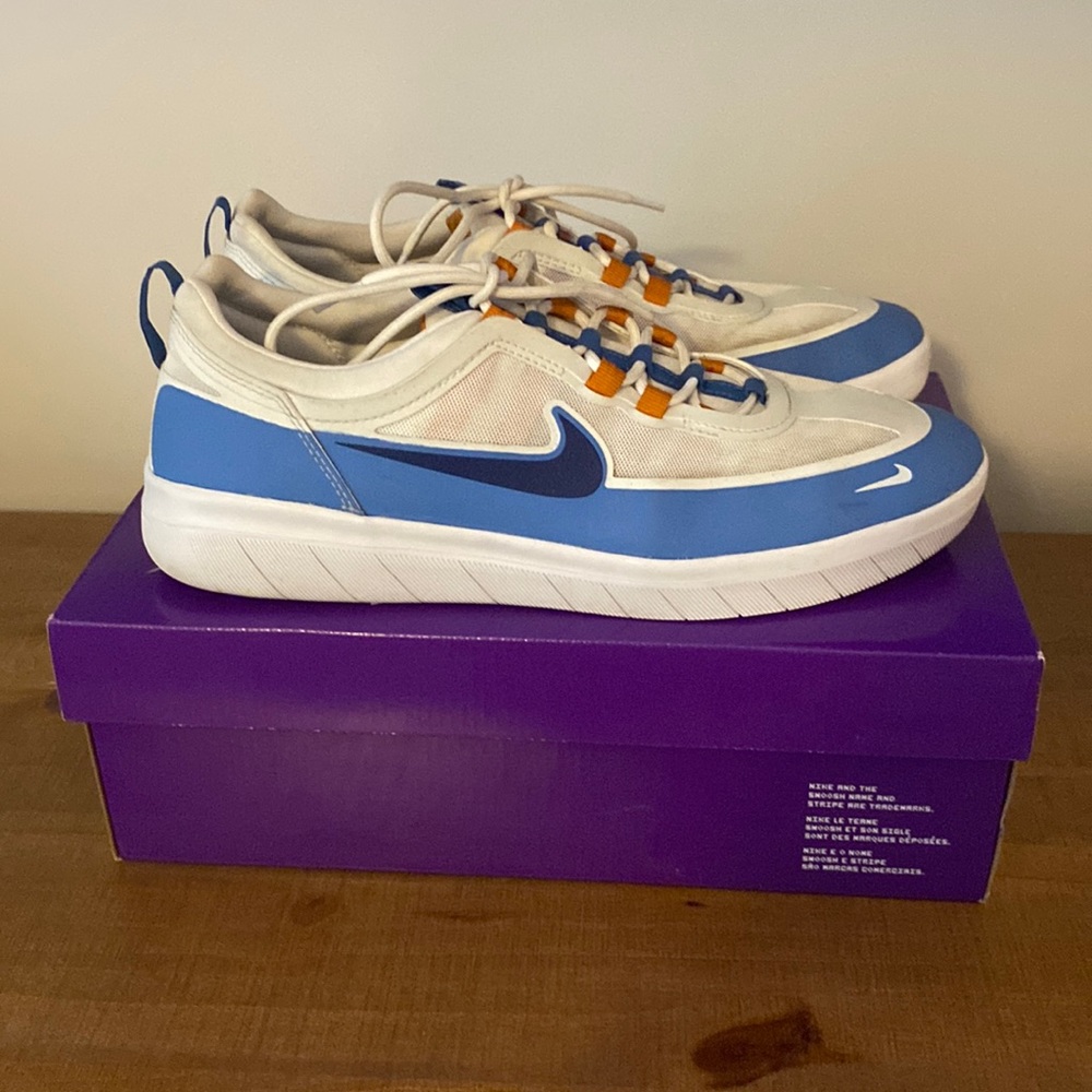 Nike SB Nyjah Free 2 size 12 Dutch blue/navy sunset EUC w/ box